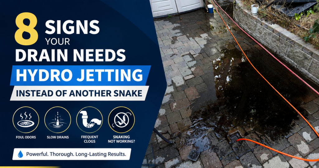 8 Signs Your Drain Needs Hydro Jetting Instead of Another Snake