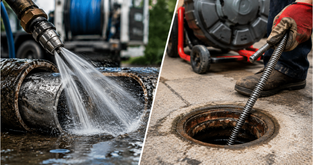How Do Hydro Jetting and Drain Snaking Work?